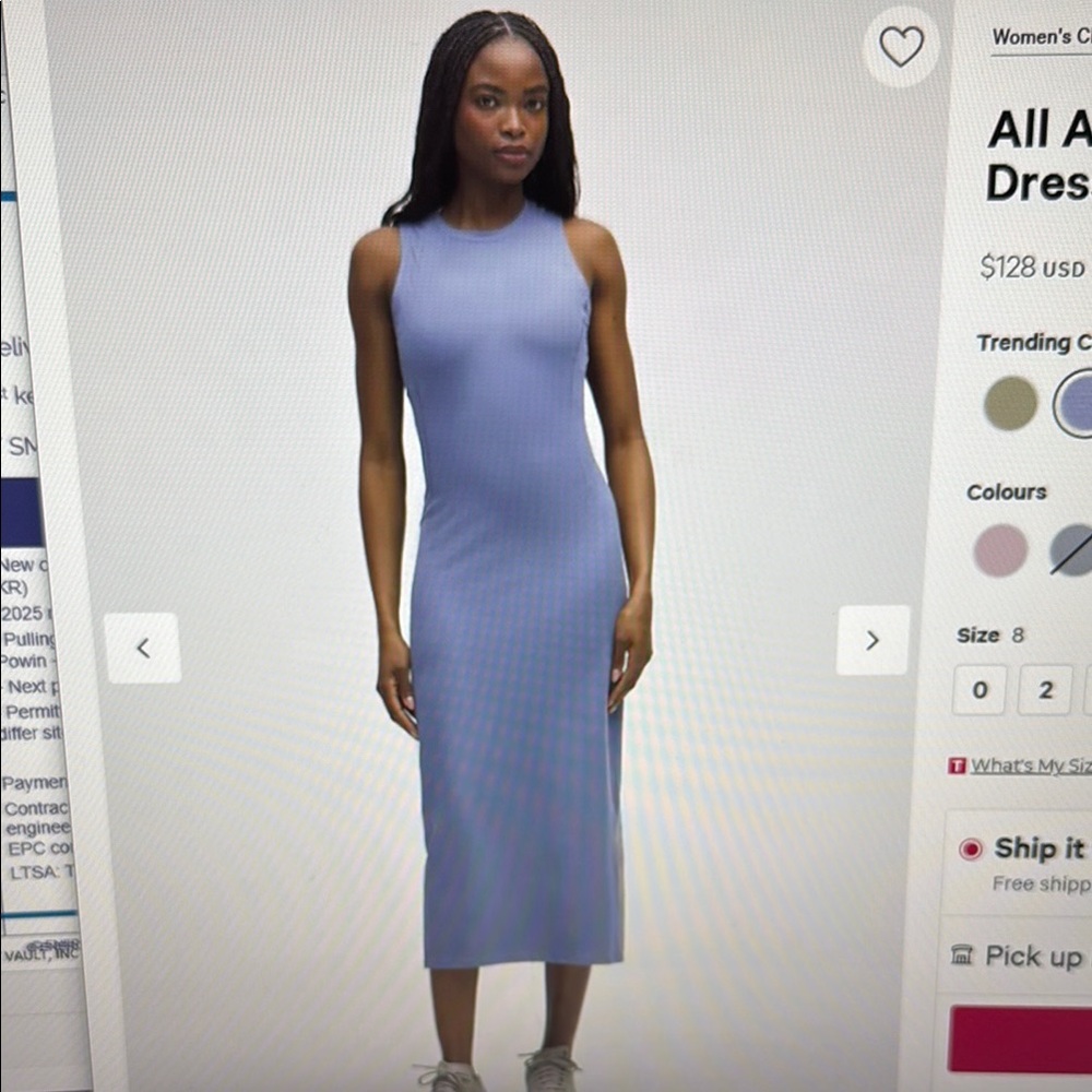 Women's Blue Sleeveless Dress